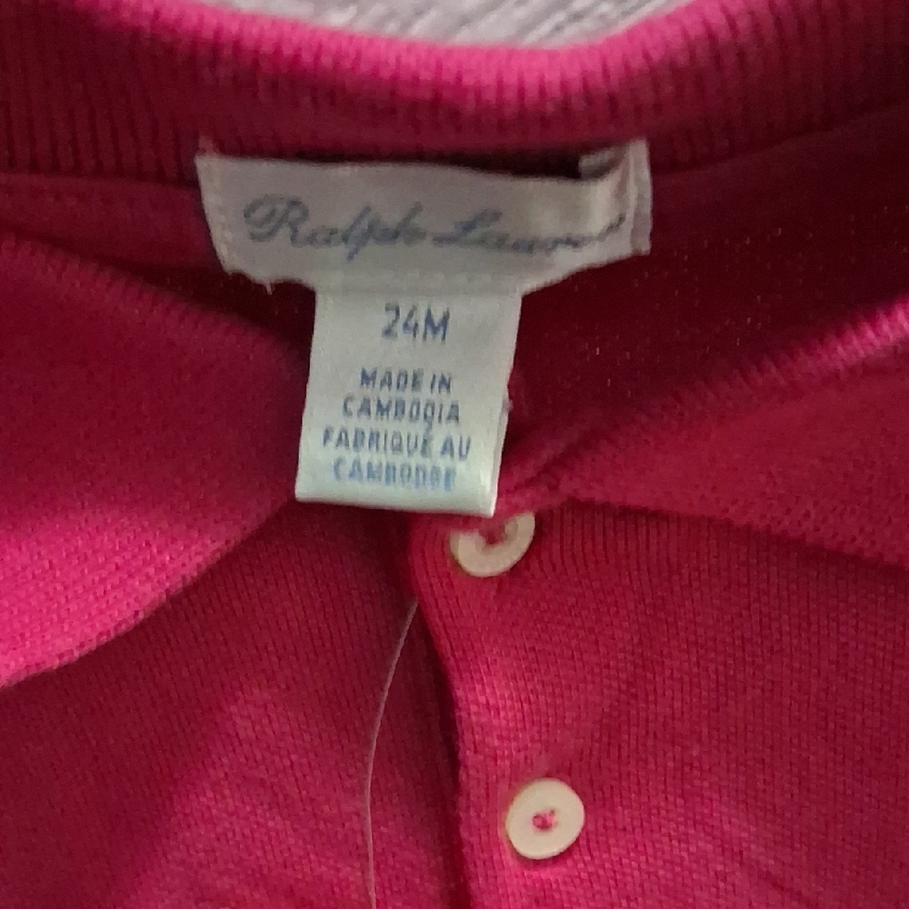 Polo by Ralph Lauren Fuchsia Kids Polo Dress - Picture 2 of 6